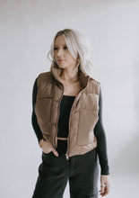 Load image into Gallery viewer, Hot Chocolate Puffer Vest
