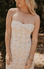 Load image into Gallery viewer, Yellow Floral Corset Dress
