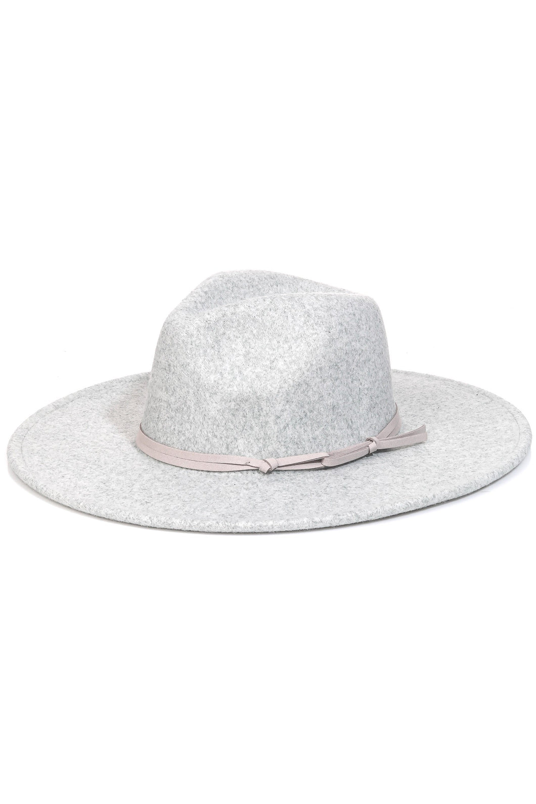 Grey Flat Brim Hat