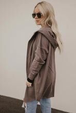 Load image into Gallery viewer, Grey Hooded Cardigan

