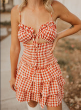 Load image into Gallery viewer, Red Plaid Gingham Dress
