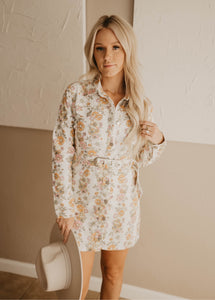 Floral Belted Dress