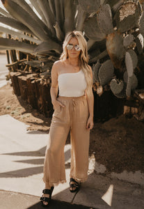 White One Shoulder Crop Tank