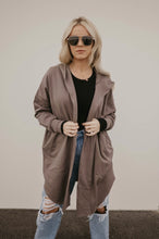 Load image into Gallery viewer, Grey Hooded Cardigan

