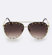 Load image into Gallery viewer, RESTOCK Studded Aviator Sunglasses
