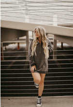 Load image into Gallery viewer, Charcoal Hoodie Dress
